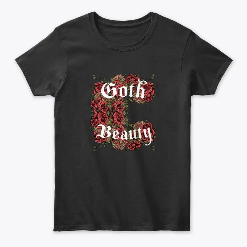 Goth Beauty Red Rose